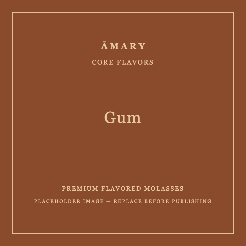 ĀMARY Gum flavored molasses packaging
