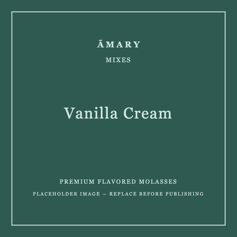 ĀMARY Vanilla Cream flavored molasses packaging