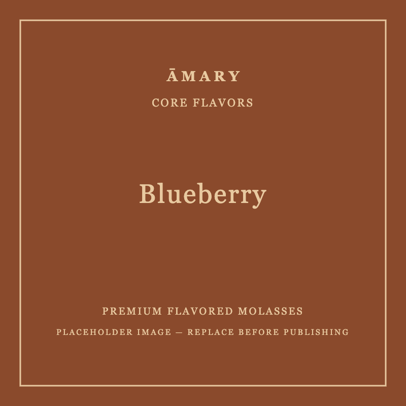 ĀMARY Blueberry flavored molasses packaging