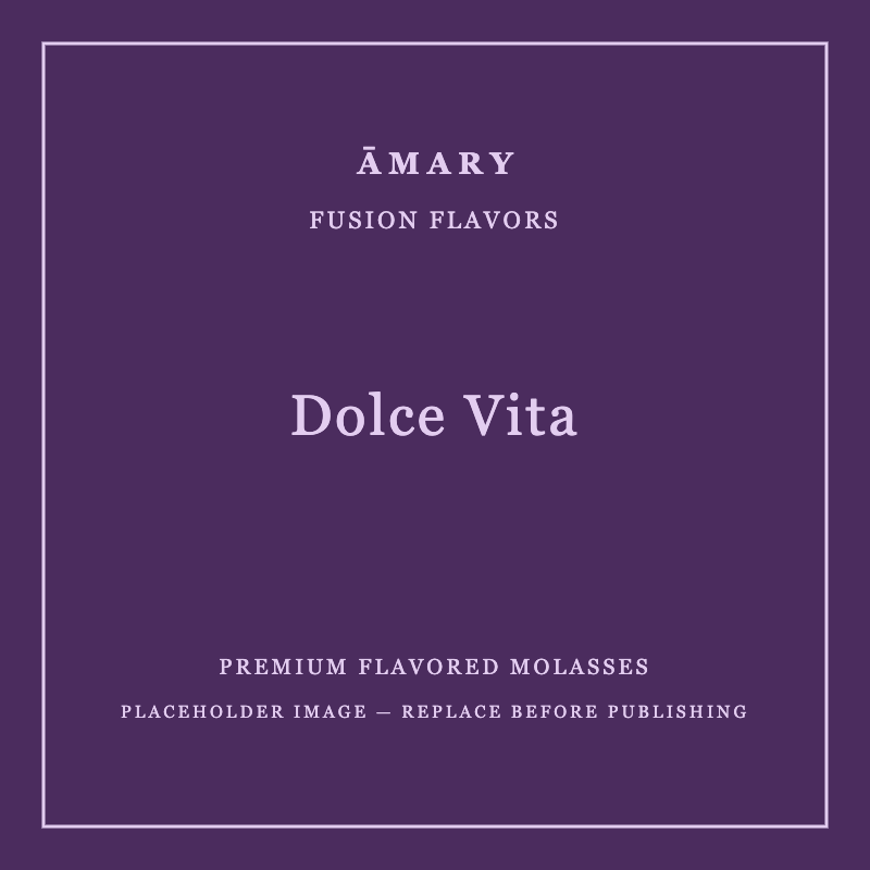 ĀMARY Dolce Vita flavored molasses packaging