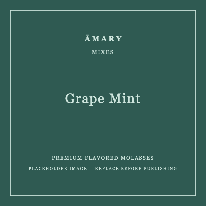 ĀMARY Grape Mint flavored molasses packaging