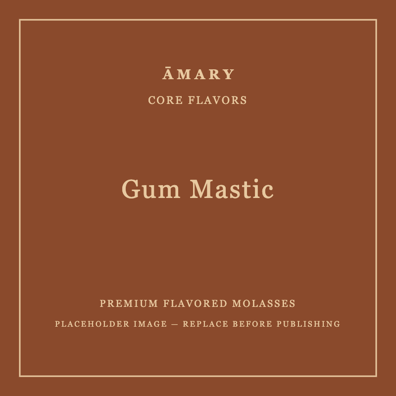 ĀMARY Gum Mastic flavored molasses packaging