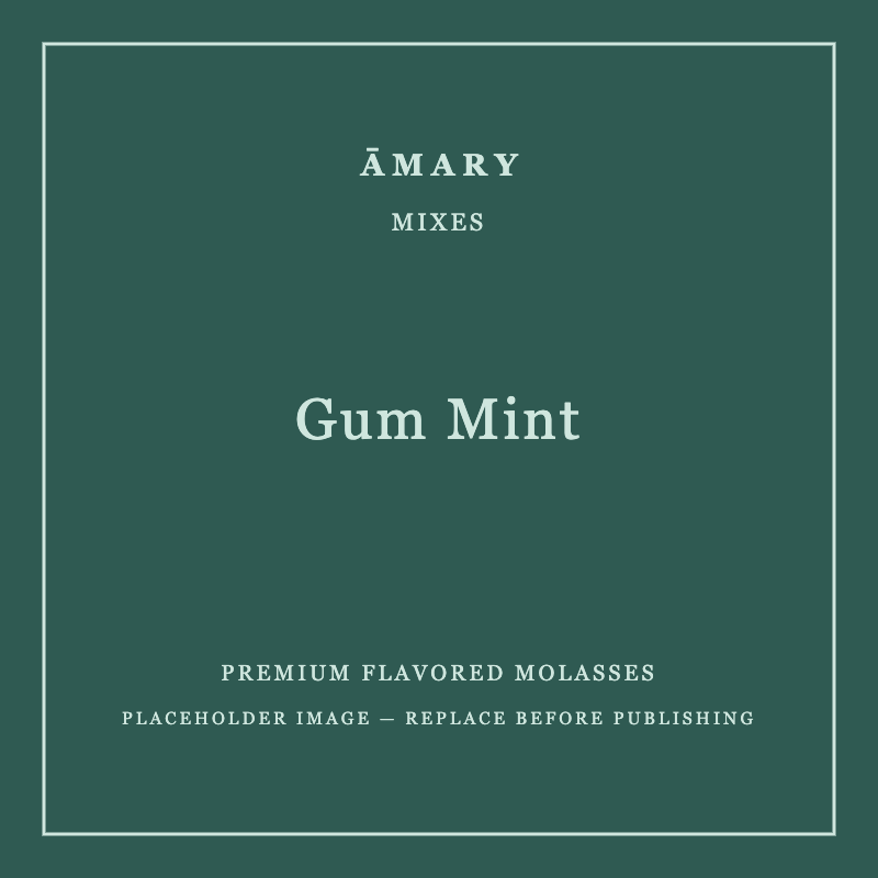 ĀMARY Gum Mint flavored molasses packaging